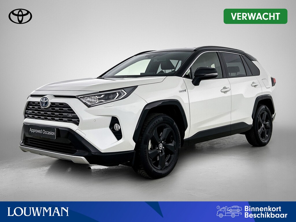 Toyota RAV4 2.5 Hybrid AWD Bi-Tone | 1650KG trekgewicht | Stoel+stuurverwarming | Elektrische Achterklep | Parkeersensoren Voor+achter | Draadloze telefoonlader | Apple CarPlay/Android Auto | Cruise Control Adaptive |