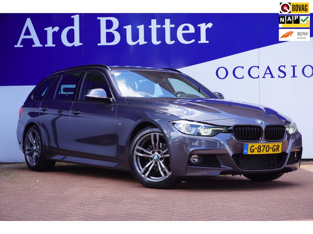 BMW 3-Serie Touring 318i M Sport elek-Klep+Led+Volleder+navigatie+stoel-verw+Media-Pack+18"Lmv = ORIG/DEALER/NL !! OKT-2019