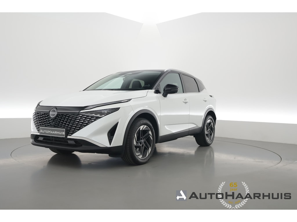 Nissan Qashqai 1.3 MHEV Xtronic N-Connecta | Rijklaar! | Dig. Cockpit | HUD | 360*+PDC | Vooruit-,Stuur-&Stoelverw. | Elek. Klep | Dodehoek | Adapt. Cruise | Climate | Nav+App.Connect | Keyless V