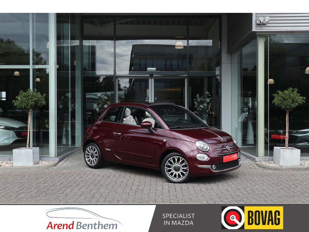 Fiat 500C 1.0 Hybrid Lounge Navi / Cruise / Airco / Apple-Android / LM-Velgen