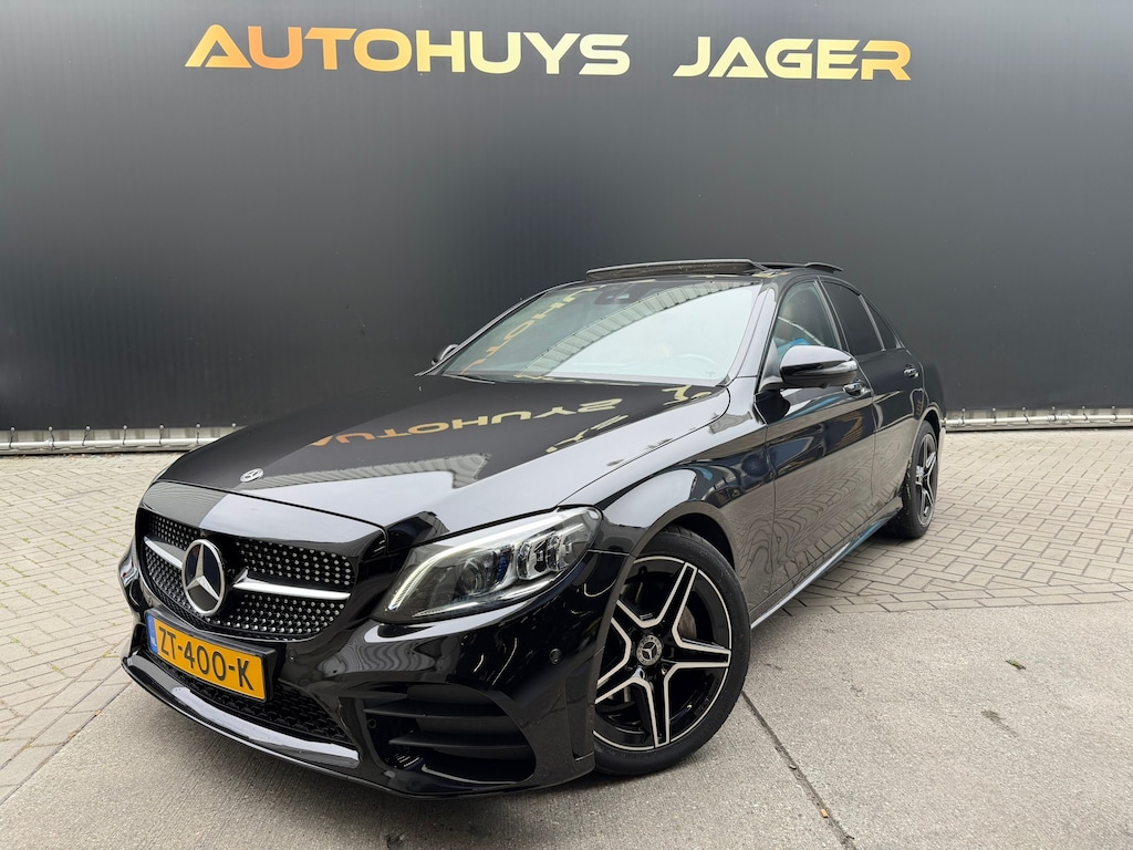 Mercedes-Benz C-klasse 180 Business Solution AMG Pano 360 Dodehoek Leer