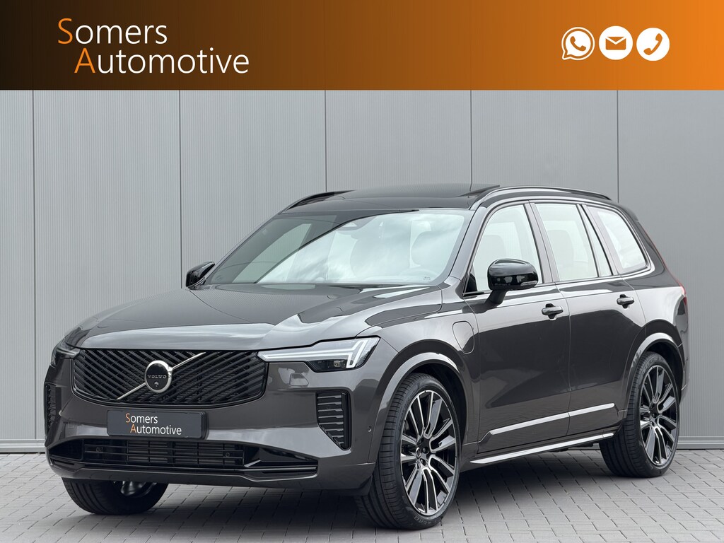 Volvo XC90 T8 Plug-in hybrid AWD Ultra Dark | Panorama | Luchtvering | B&W | Massage + Ventilatie | Alcantara hemel | 22"