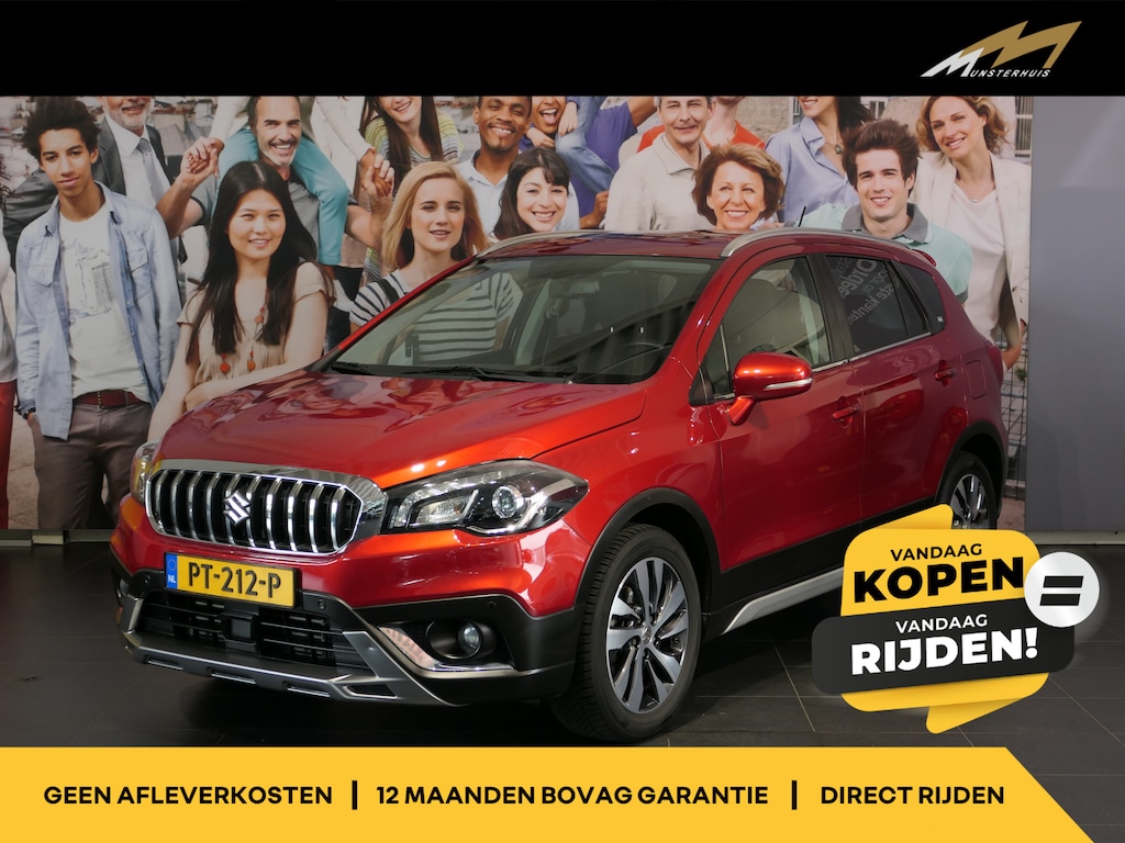 Suzuki S-Cross 1.4 Boosterjet High Executive - Elektr. Panoramadak - Allseasons - Lederen bekleding - Stoelverwarming - Camera
