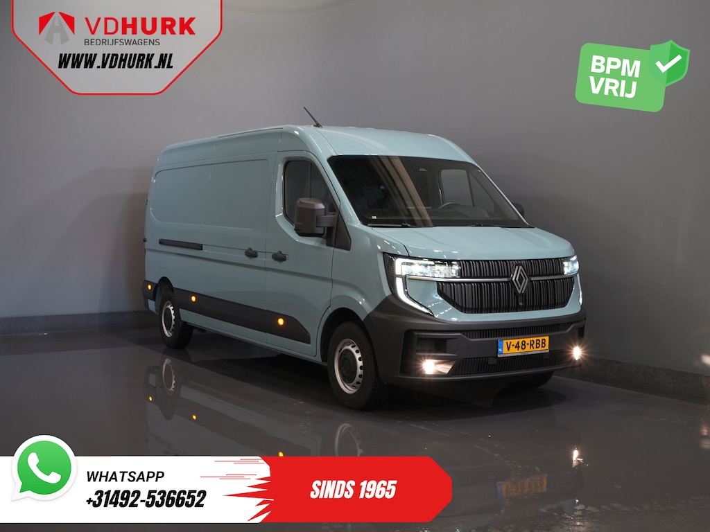Renault Master 2.0 dCi 150 pk L3H2 Carplay/ LED/ 270Gr.Deuren/ 2.5t Trekverm./ Camera/ Cruise/ PDC/ Airco