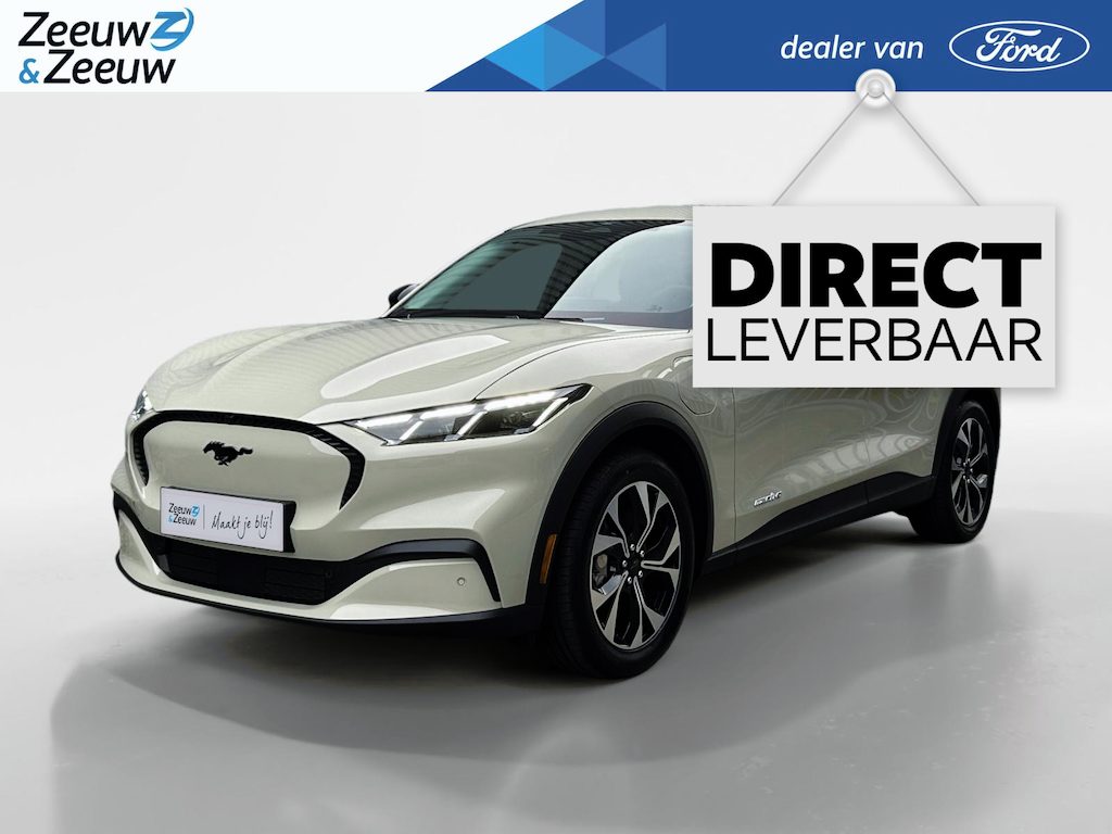 Ford Mustang Mach-E Standard RWD 73 kWh | Direct Leverbaar | €5.000,- Ready Set Ford Bonus | 470km WLTP Rijbereik | Warmtepomp | Adaptieve Cruise Control | Verwarmbare Voorstoelen | Verwarmbare Voorruit | Parkeersensoren voor en achter | Verwarmbare Stuur