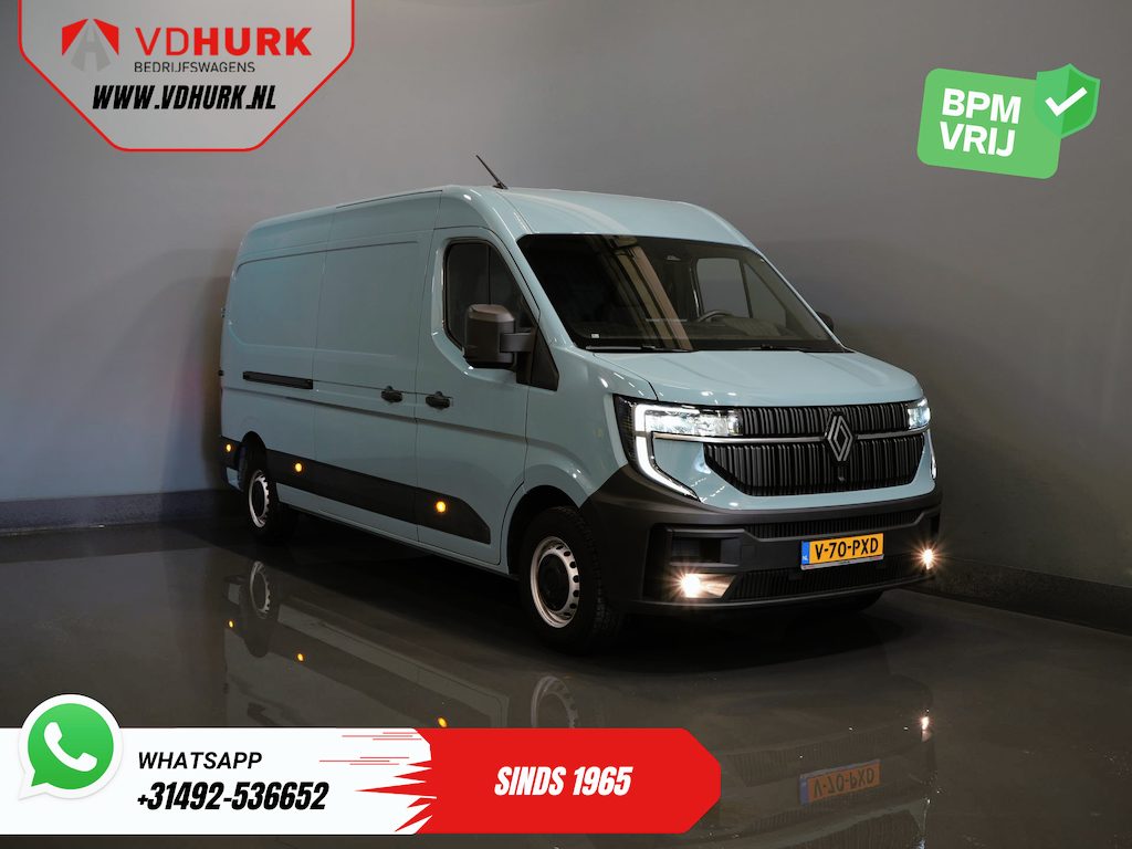 Renault Master 2.0 dCi 150 pk L3H2 270Gr.Deuren/ LED/ Carplay/ Camera/ 2.5t Trekverm./ Cruise/ PDC/ Airco