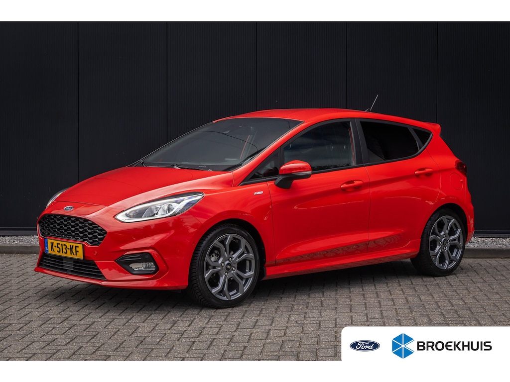Ford Fiesta 1.0 EcoBoost ST-Line X | 100% dealer o.h. | Adaptieve cruise | LED verlichting | Dodehoek detectie | Keyless | Camera | Winter-pack | B&O Adio incl. DAB | Privacy-glass