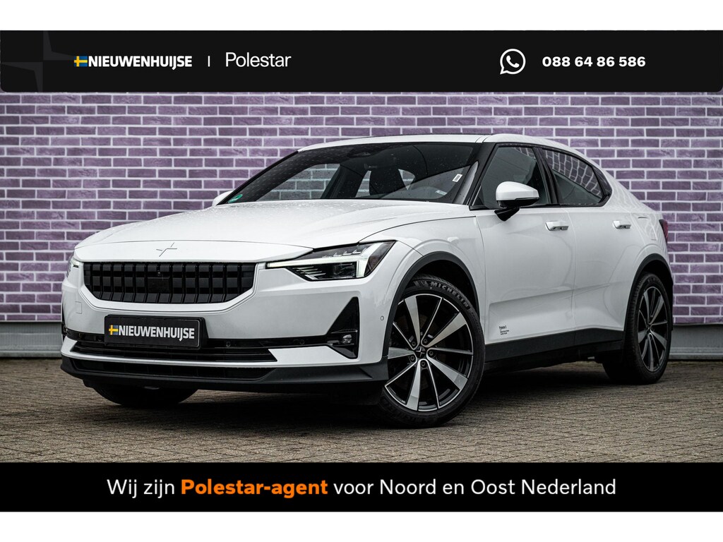Polestar 2 Standard Range Single Motor 63kWh | Pilot & Plus Pack | Adaptieve Cruise Control | Panoramadak | Harman Kardon Audio | 360 Parkeercamera | Dodehoek Detectie | Stoel-/Stuurverwarming | Warmtepomp |