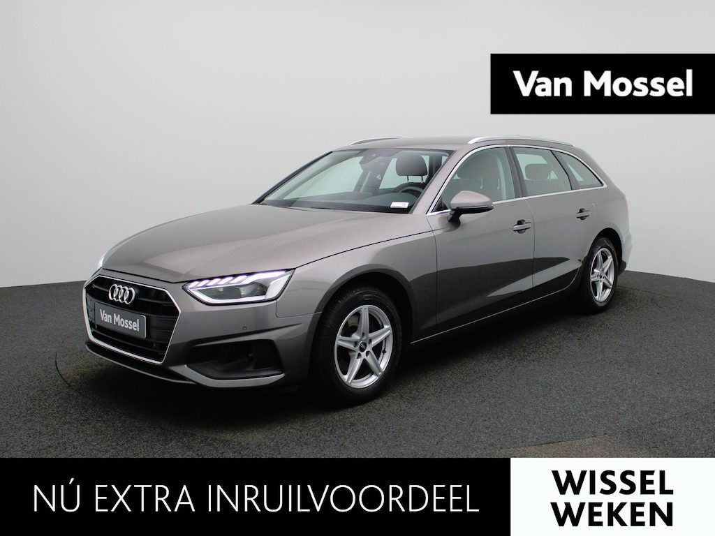 Audi A4 Avant 2.0 30 TDI S tronic Attraction AUTOMAAT | VIRTUEEL | LEDER | NAVIGATIE | ELEKTRISCHE KOFFERKLEP | LED | KEYLES | PDC | STOELVERWARMING | CLIMA | CRUISE | DAB | 12 MAANDEN BOVAG GARANTIE |