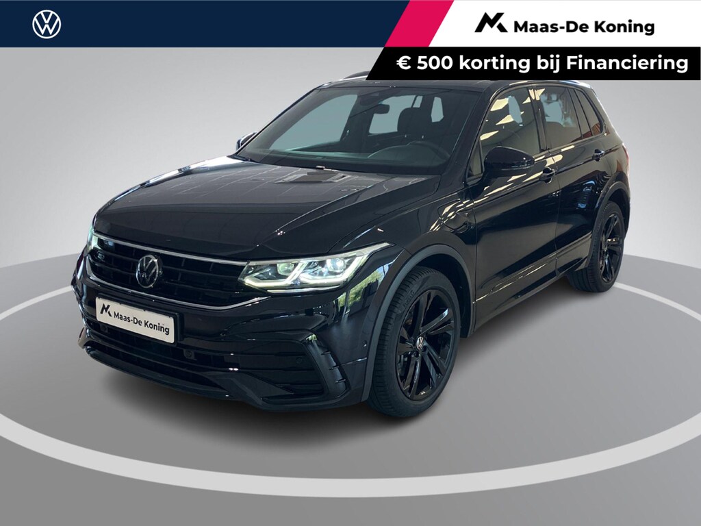 Volkswagen Tiguan 1.4TSIeHybrid 180kW/245PK R-Line Black Style · Dodehoeksensoren ·  Navigatie · Parkeersensoren · Apple/Android Car Play ·