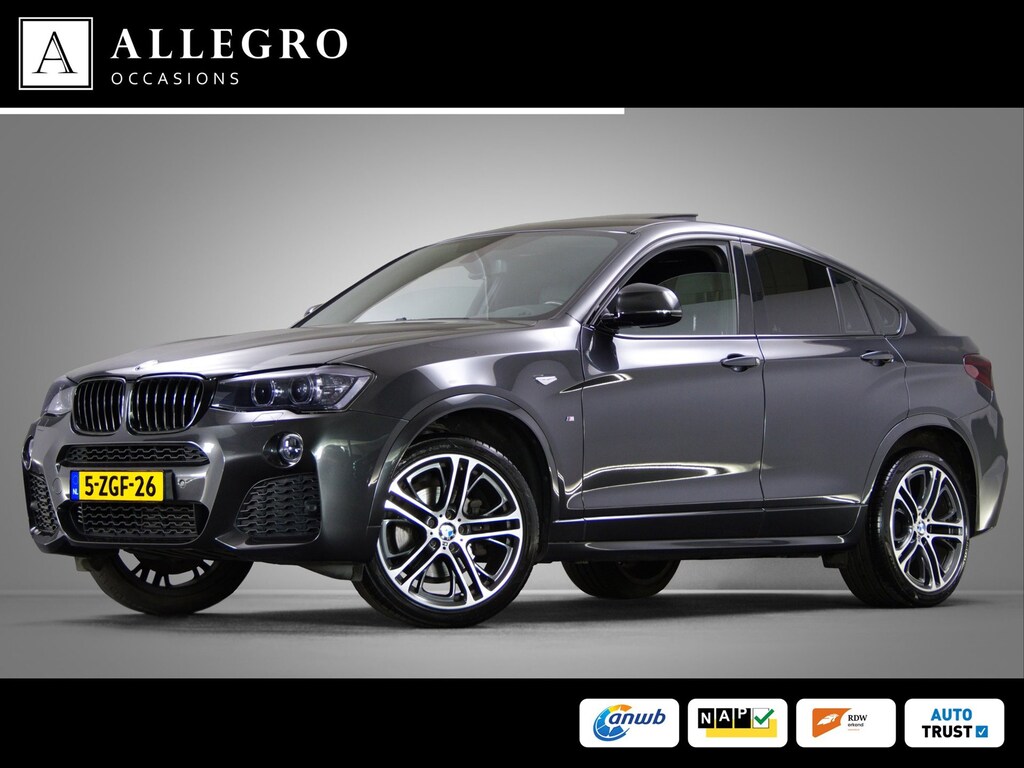 BMW X4 XDrive20i High Executive M-Sport (SCHUIF-/KANTELDAK, ACHTERUITRIJCAMERA, TREKHAAK, NAVIGATIE PROFESSIONAL, SPORTSTOELEN)