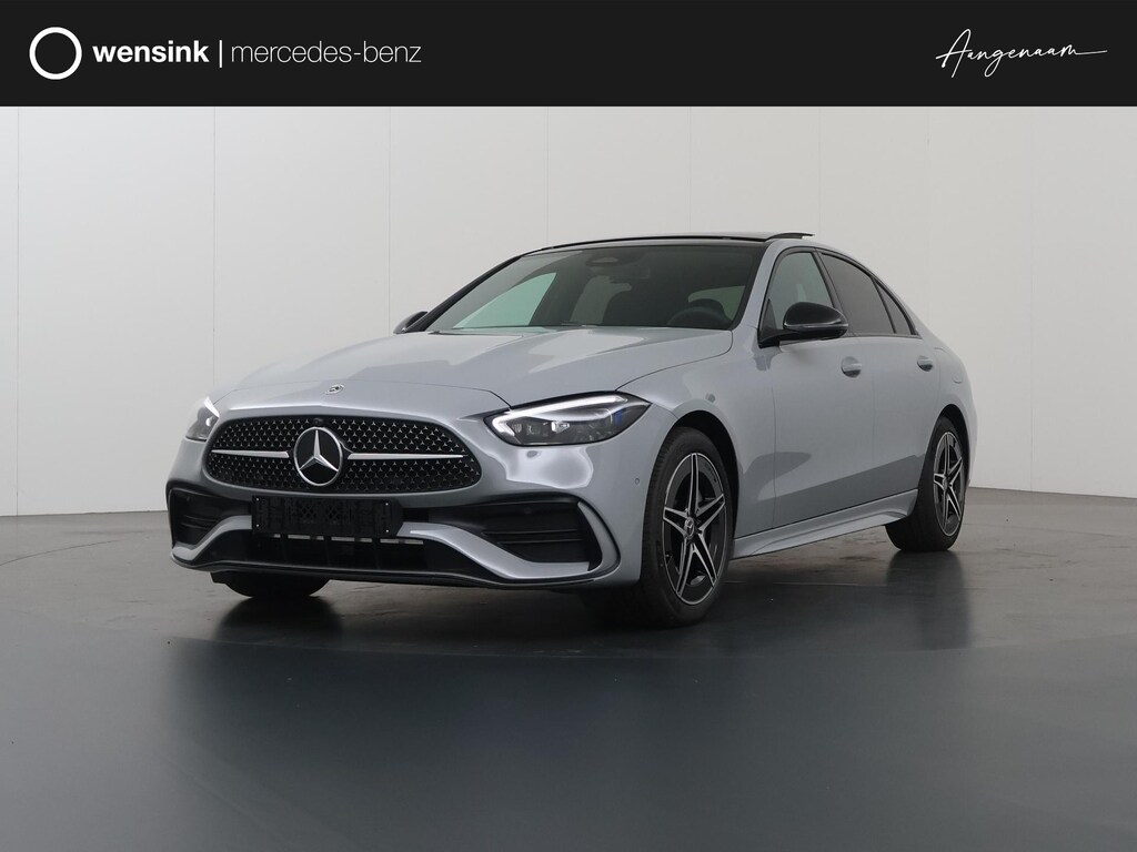 Mercedes-Benz C-klasse 300e Business Solution AMG | Trekhaak | Burmester | 360° camera | Panoramaschuifdak | Nightpakket |  Stoelverwarming voor |