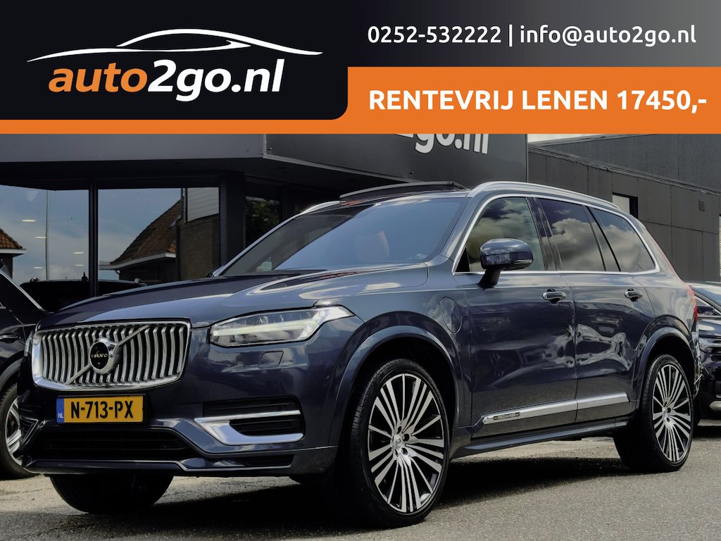 Volvo XC90 2.0 T8 AUT8 RECHARGE 7PERS AWD INSCRIPTION EXCLUSIVE PANODAK LEDER NAVI CAMERA DIGI-DASH APPLE-CARPLAY LED LMV-22INCHE PDC