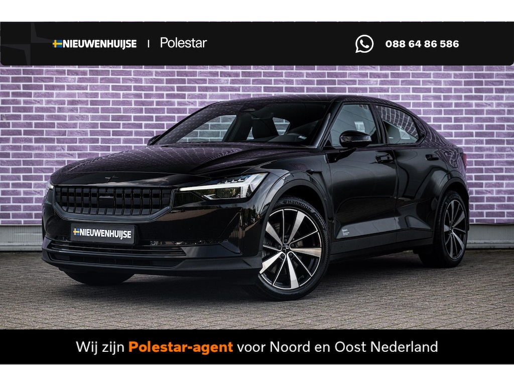 Polestar 2 Standard Range Single Motor 63kWh | Cruise Control | Parkeercamera | DAB | High Performance Audio | Stoelverwarming | Apple Carplay & Android Auto | Elektr. Verstelbare Voorstoelen |