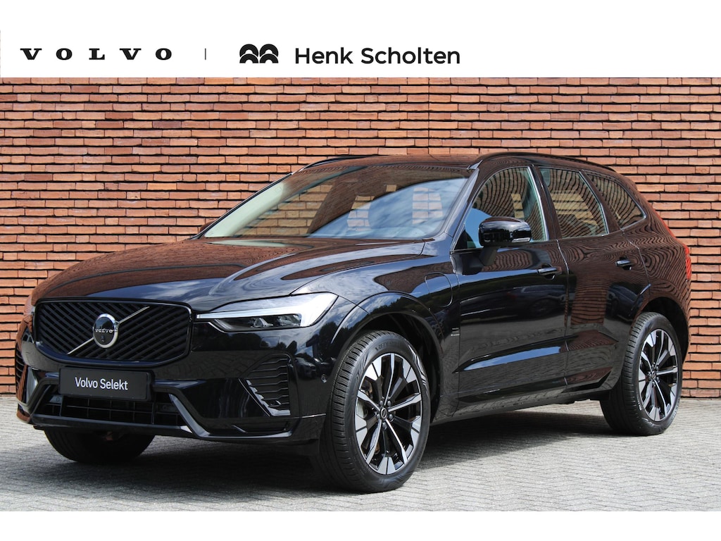 Volvo XC60 T6 Plug-in hybrid AWD Ultra Dark | Trekhaak | All-Season banden | Panoramadak | 360 Graden Camera | Verwarmbare Voorstoelen | BLIS Dodehoekdetectie | Adaptieve Cruise Control | Parkeerverwarming