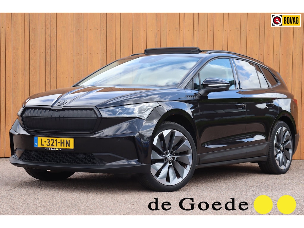 Skoda Enyaq iV 60 SOH 93,53% Schuifdak el.trekhaak camera's leer+mem+vw org.NL travel assist
