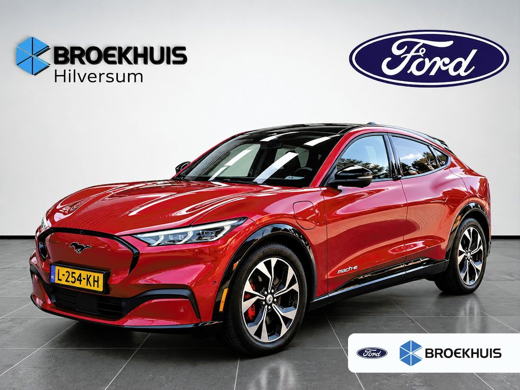 Ford Mustang Mach-E AWD 75 kWh | Panoramadak | B&O Audio | Adaprive Cruise | Dodehoek Detectie | SOH 95% |