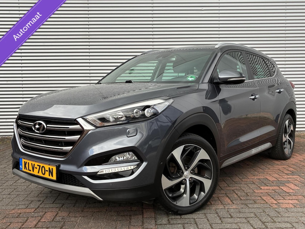 Hyundai Tucson 1.6 T-GDi Comfort 4WD Autom Led Cruise Leer Camera Navi Hoge Instap Perfecte Staat Eerste Eigenaar incl 12 maanden garantie