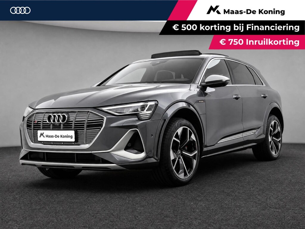 Audi E-tron S 503pk Quattro 95 kWh · SOH 95,3% · Panoramadak · Stoelventilatie · Luchtvering · 360gr. Camera · Elek. Voorstoelen · B&O Audio · 21'' Inch · Leder · EXTRA INRUILKORTING ·