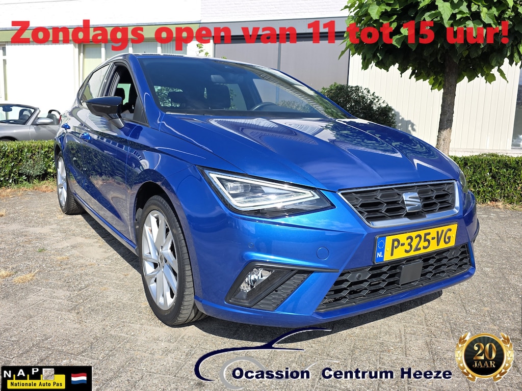 SEAT Ibiza 1.0 EcoTSI FR, NL auto! Carplay! Lm Velgen! Apk 4-2028! Zondag Gesloten!!