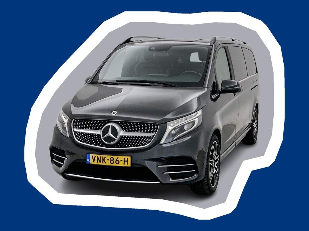 Mercedes-Benz V-klasse 300d Extra Lang DC Avantgarde Edition AMG Elektr schuifdeuren Burmester audio Leder Dubbele cabine 360 camera Adaptieve cruisecontrol