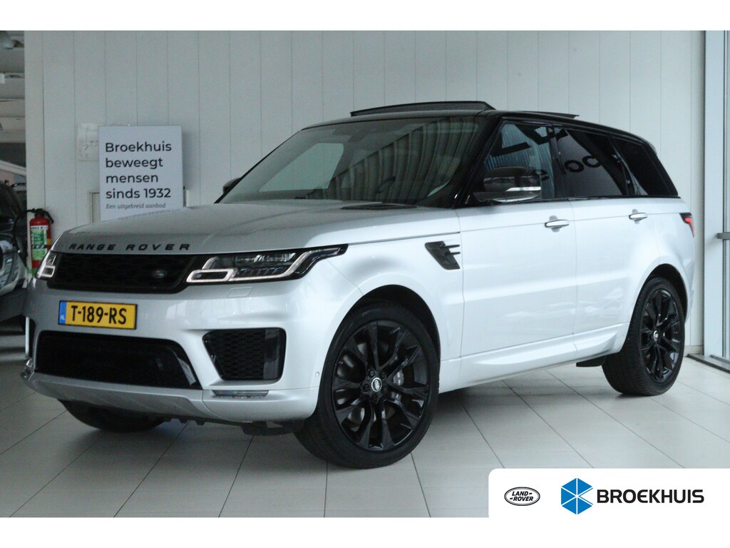 Land Rover Range Rover Sport 3.0 P400 MHEV HST | Cruise Control | Schuifdak | Alcantara Hemel | Stoelventilatie | Meridian | Carbon | Camera | Carplay | Luchtvering