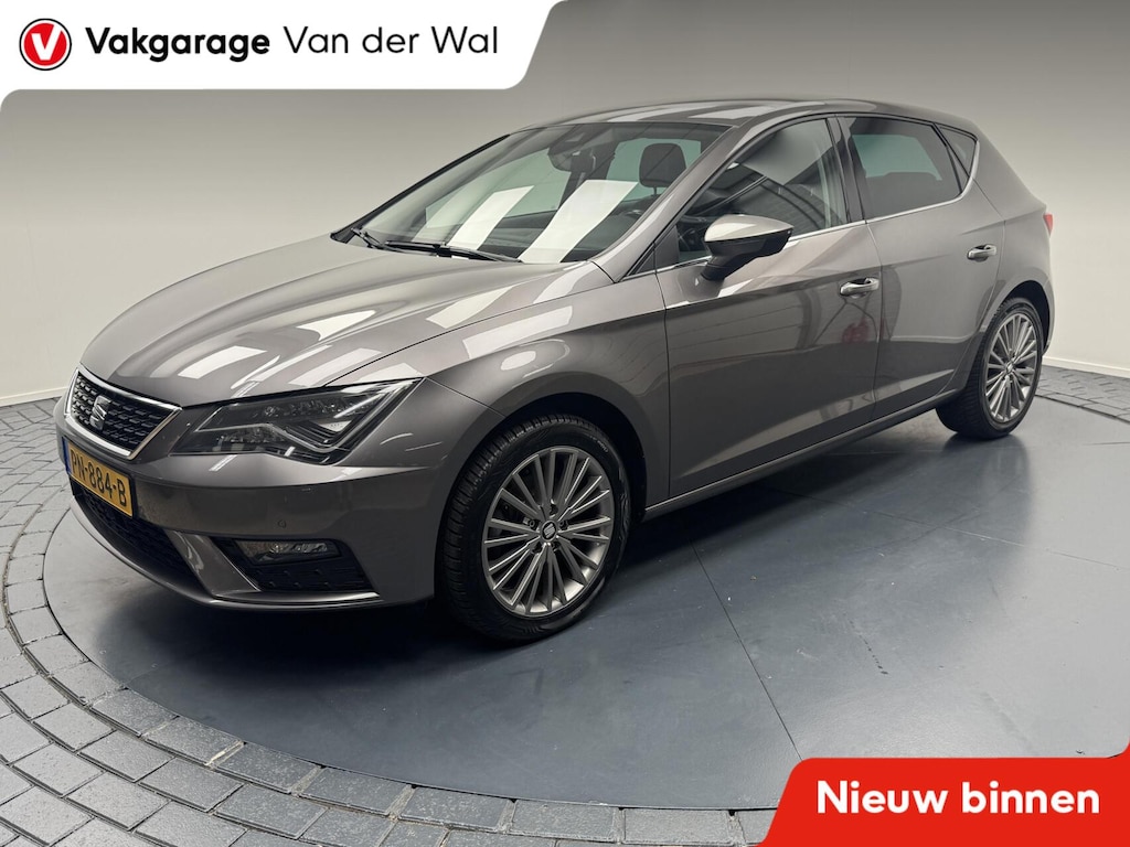 SEAT Leon 1.4 TSi Xcellence Navigatie-Cr.contr-Clima-Carplay-Camera-Parkeersensoren-Lm17''velgen-Afn.Trekhaak