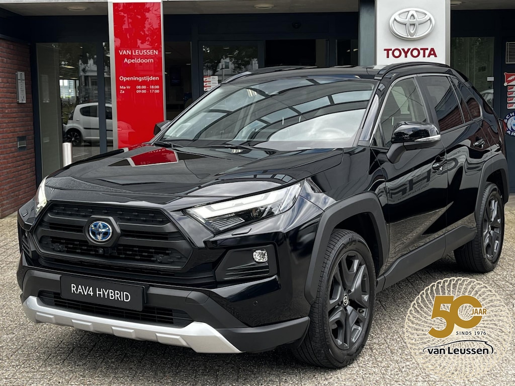 Toyota RAV4 2.5 Hybrid AWD ADVENTURE STOEL/STUURVERWARMING BLIND-SPOT AD-CRUISE 360-CAMERA APPLE/ANDROID