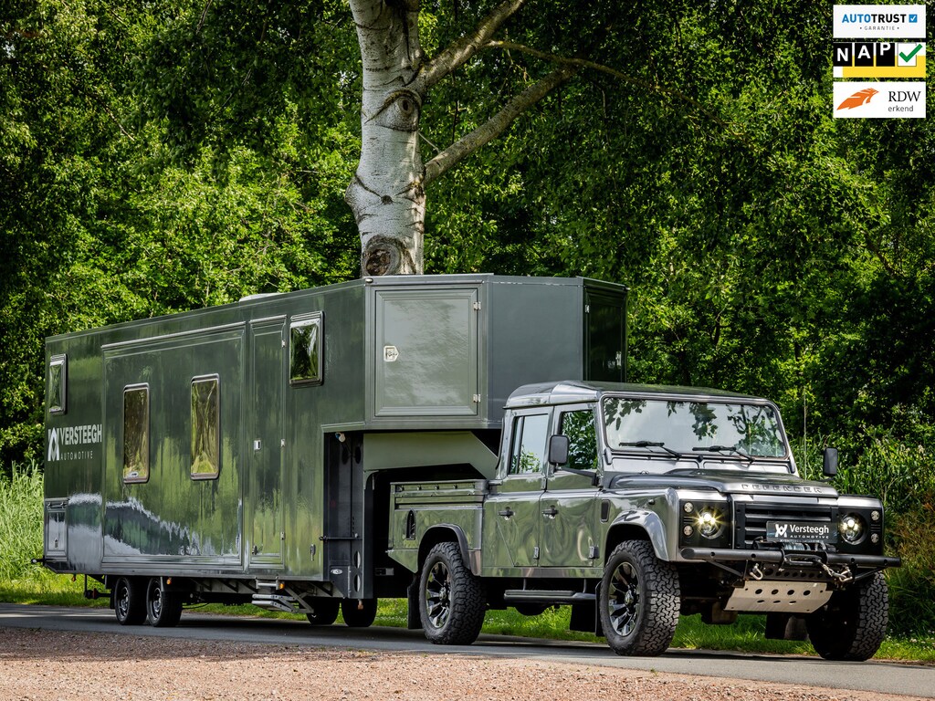 Land Rover Defender 2.2 D 130" S Crew Cab x Bolle Trailer|Zonnepanelen|Camper