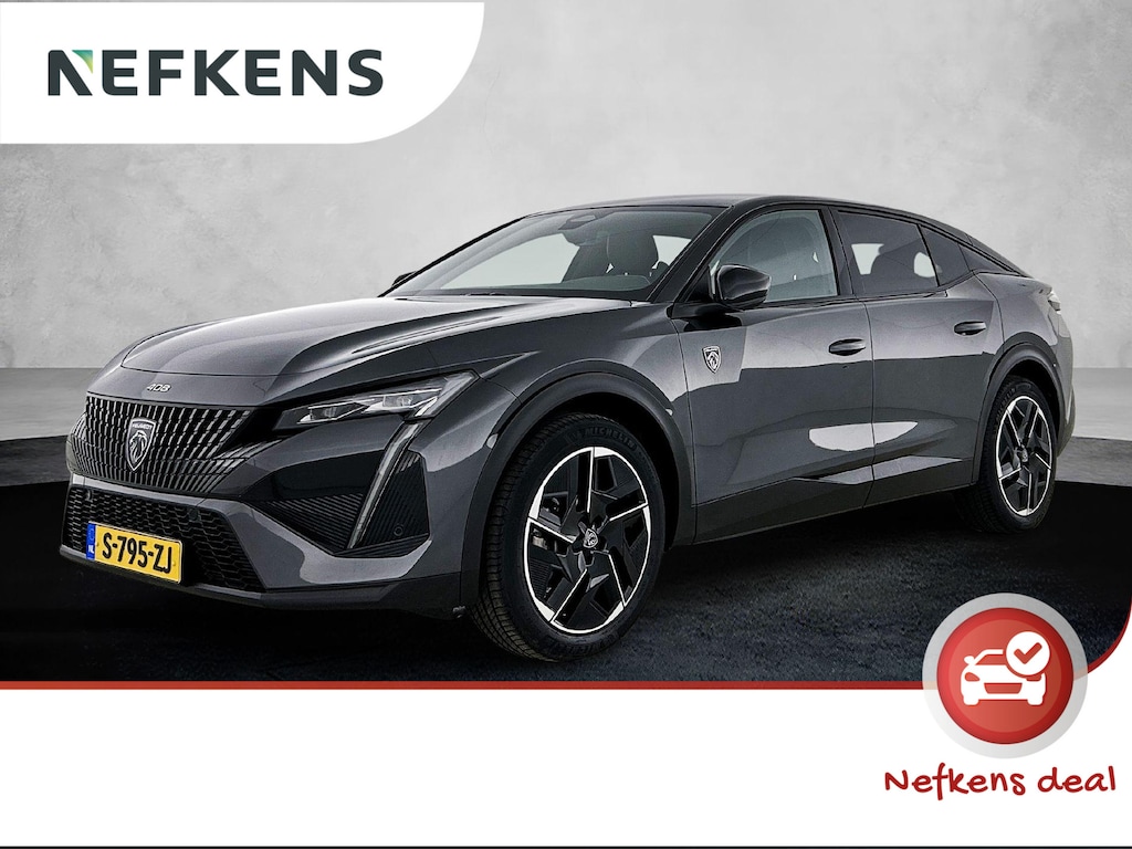 Peugeot 408 GT 130pk Automaat | Lage kilometerstand | Navigatie | Achteruitrijcamera | Matrix LED koplampen | Leder/Alcantara | Handsfree Achterklep | Adaptieve Cruise Control | Keyless | Stoel- en stuurverwarming | Parkeersensoren v+a | Sfeerverlichting | Draadloze Apple Carplay / Android Auto + telefoonlader | Donker getint glas | 19" lichtmetalen velgen |