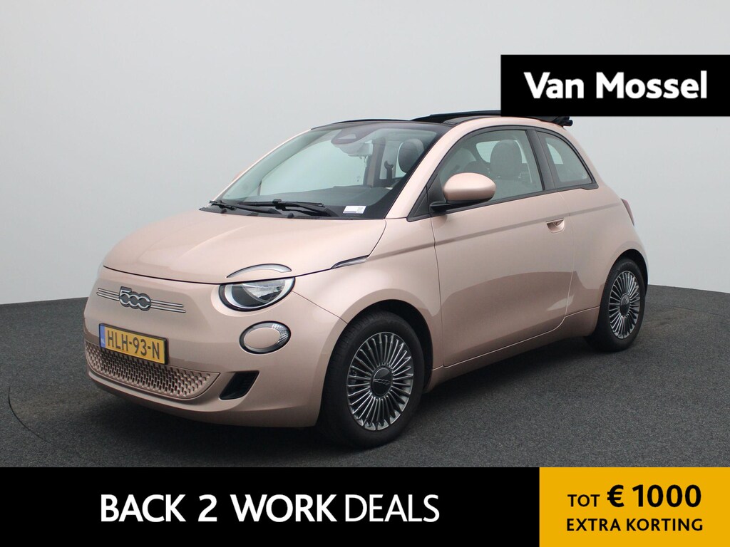 Fiat 500 Icon 42 kWh | Cruise Control | Stoelverwarming | DAB | Apple Carplay/Android Auto | lichtmetalen velgen 16" |