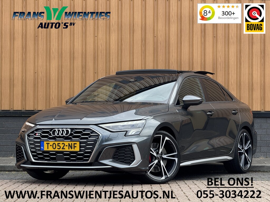 Audi A3 Limousine 2.0 TFSI S3 quattro | 310 PK! | Panoramadak | Apple Carplay | Android Auto | Camera | Sfeerverlichting | Lane Assist | Adaptieve Cruise Control | LED | DAB | Navigatie |