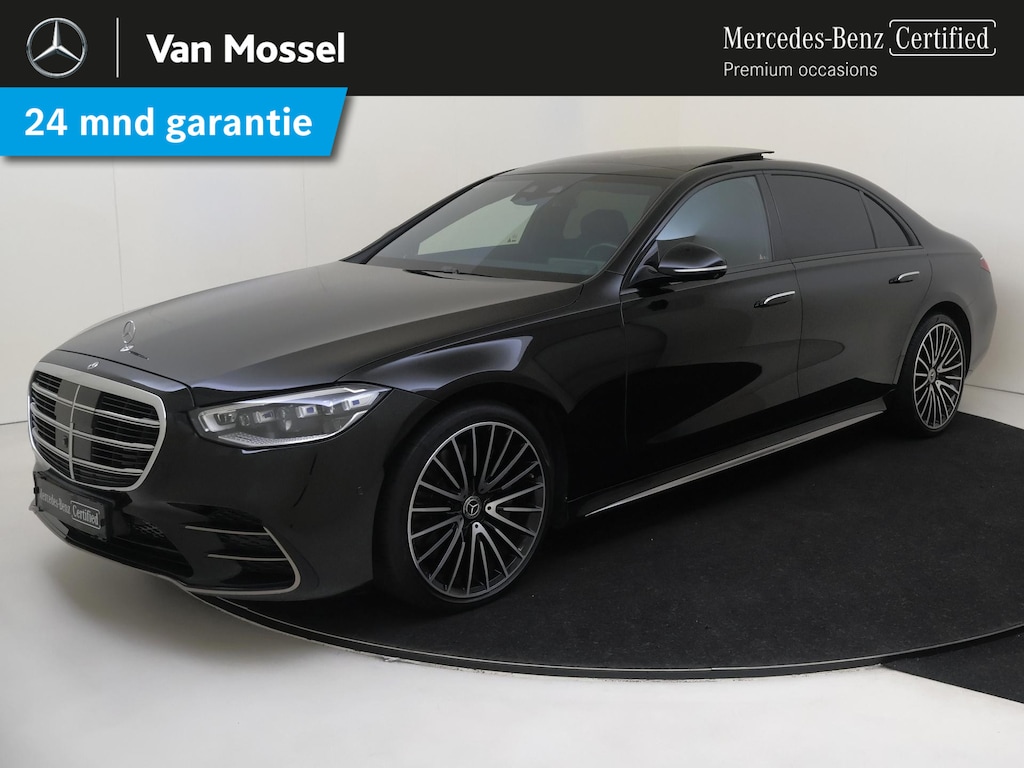 Mercedes-Benz S-klasse 580 4MATIC Lang AMG Line Panoramadak/ 21 inch/ Burmester 4D/ Standkachel/ Rear Executive/ Achterasbesturing
