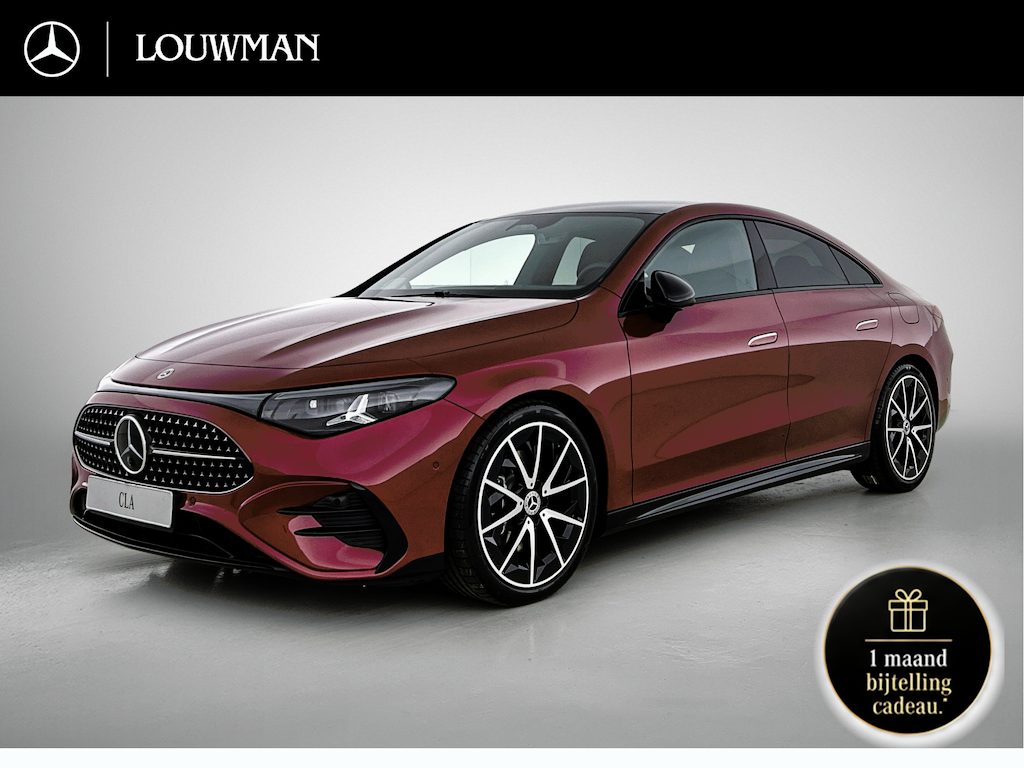 Mercedes-Benz CLA 200 Business Solution AMG | Premium Plus pakket | Winterpakket | Nightpakket | Parkeerpakket | Sportstoelen | 19" vijf dubbelspaaks AMG-velgen | Sierelementen in aluminium | URBAN GUARD | Vast panoramadak | MBUX virtuele assistent |