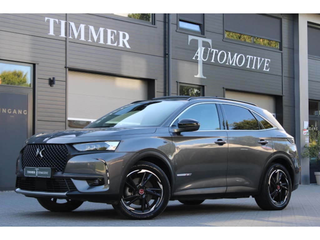 DS 7 Crossback E-Tense 4x4 Performance Line 300 pk - Panoramadak - Stoel met geheugen - klokje Volle Auto - Leder Alcantara - 19 Inch - Focal Electra geluidssysteem