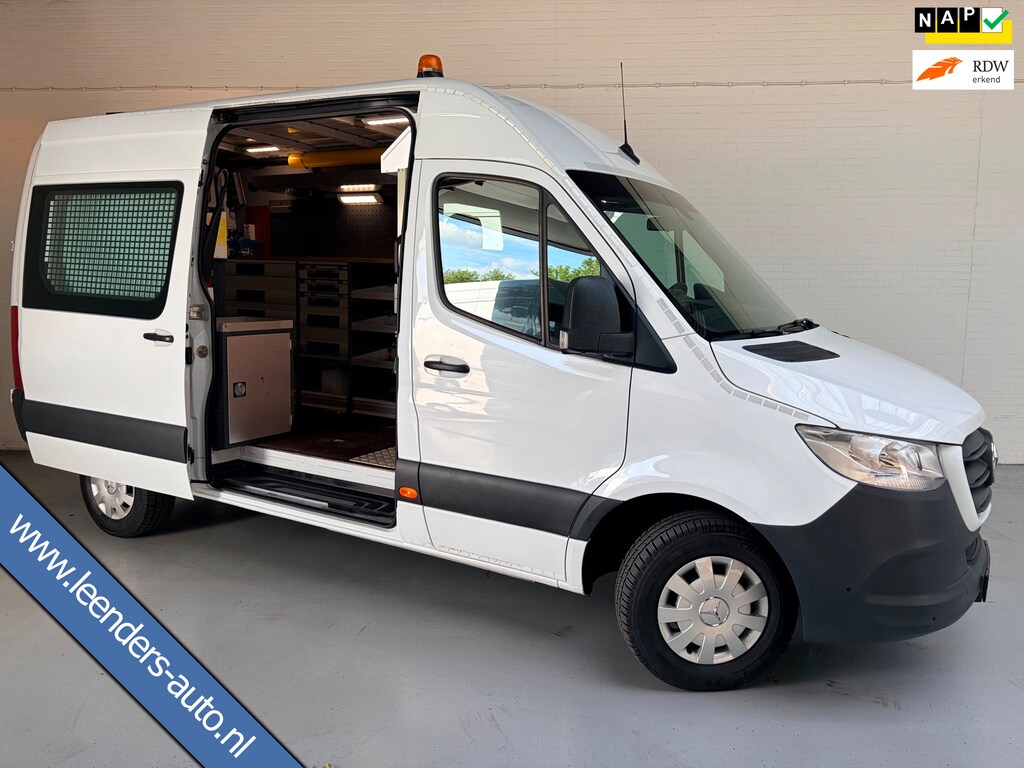 Mercedes-Benz Sprinter Automaat Servicewagen 314 2.2 CDI 140PK L2H2 euro6 BOTT, Victron V230, Standkachel Trekhaak RIJKLAARPRIJS
