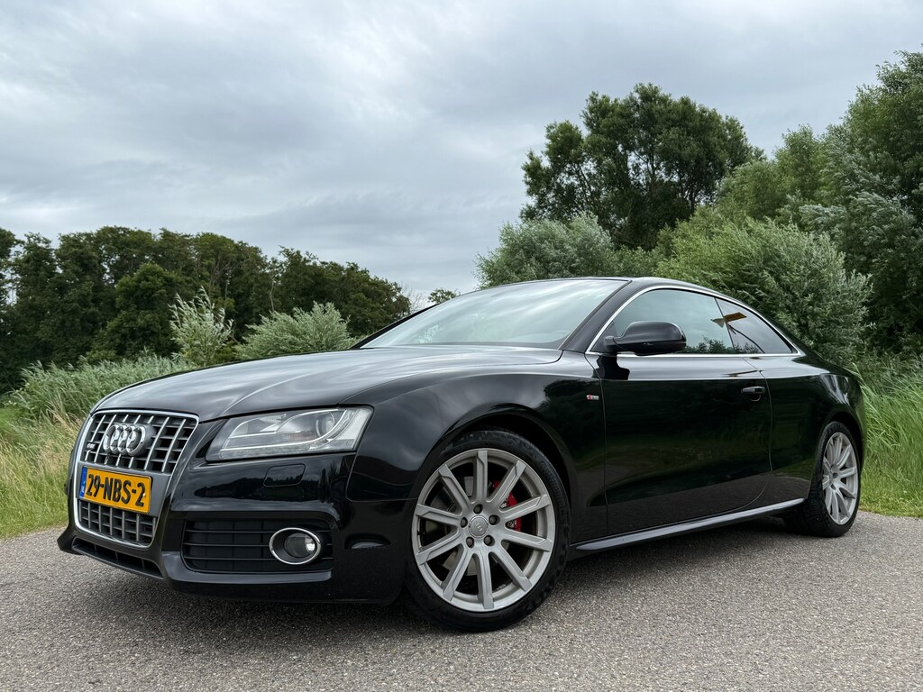 Audi A5 Coupé 2.0 TFSI Pro Line S Automaat | H-Leder | Origineel NL | 18" Velgen | Navi | Clima | PDC | Cruise | LED | Goed onderh