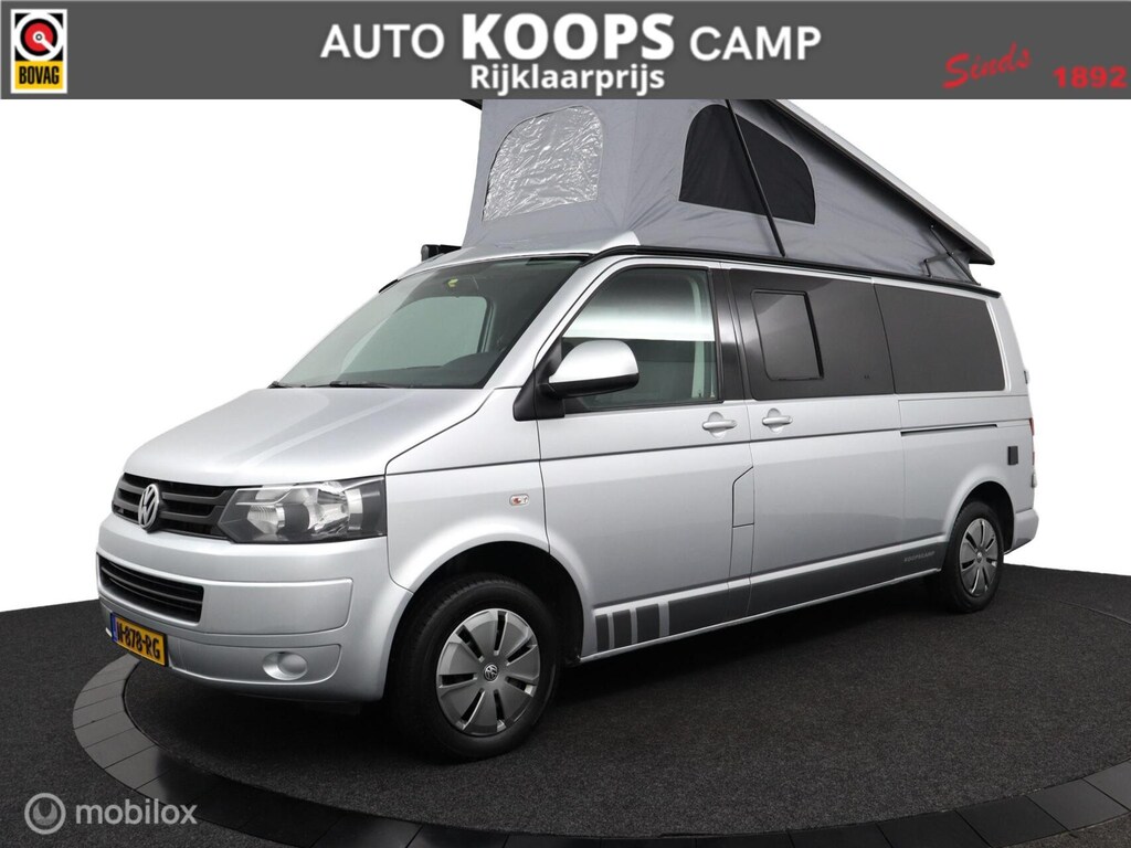 Volkswagen Transporter Buscamper 2.0TDI 115Pk Lang California-look | Breed-bed 140 | 4-zitpl./4-slaapplaatsen | Bear-lock | Luifel | Trekhaak | Slaaphefdak |TOPSTAAT