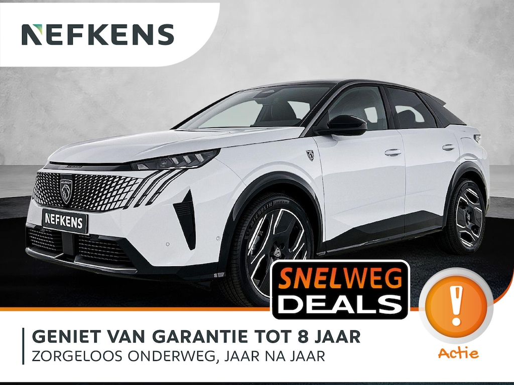 Peugeot E-3008 230pk GT Long Range 97 kWh Automaat | Navigatie | Schuif/Kantel Dak | Elektrische Stoelen | Camera Voor + Achter | Warmtepomp |  HiFi Focal |