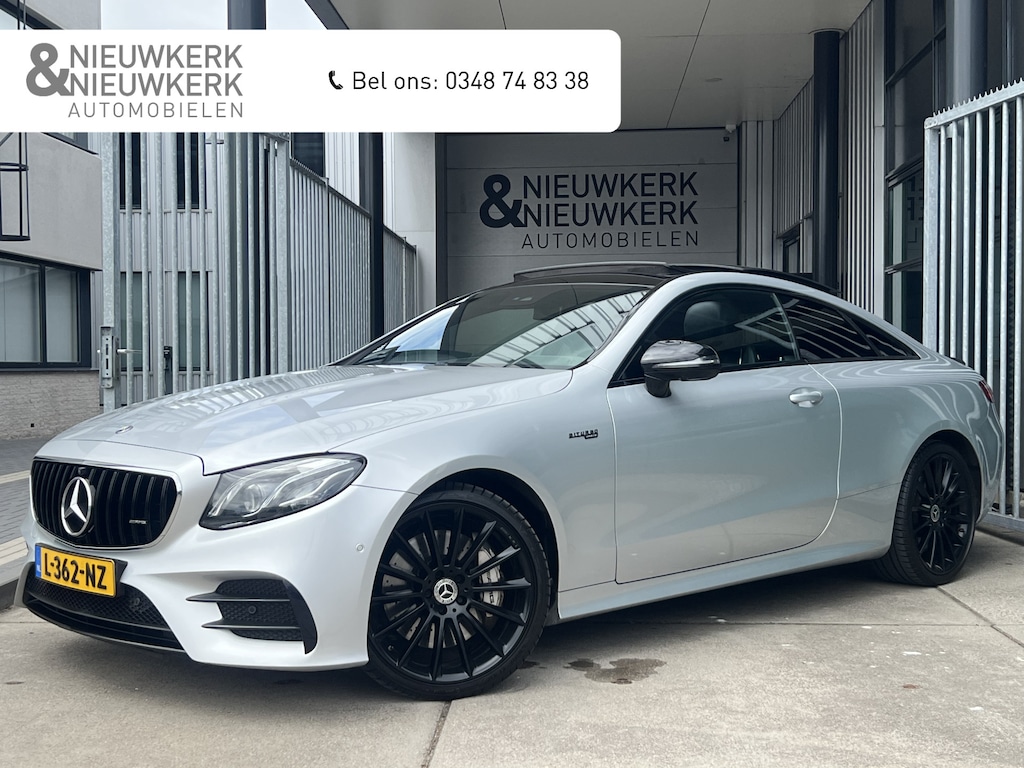 Mercedes-Benz E-klasse Coupé AMG 53 4MATIC Premium | SCHUIF/KANTELDAK | BURMESTER | SFEERVERLICHTING | 360 CAMERA | CARPLAY/ANDROID | NAVI | CRUISE CONTROL | LEDER | CLIMATE CONTROL | LMV 20'' | PDC V+A | STOELVERWARMING & VERKOELING