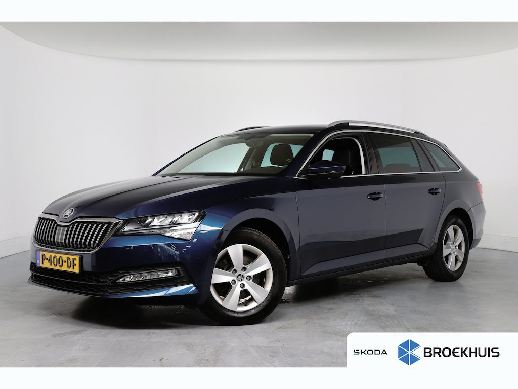 Skoda Superb Combi 1.5 TSI ACT Business Edition | Dealer Onderhouden! | Trekhaak | LED | Memory Zetel | Cruise Adaptive | Stoelverwarming | Navi | Clima | Parkeersensoren | Lichtmetalen Velgen