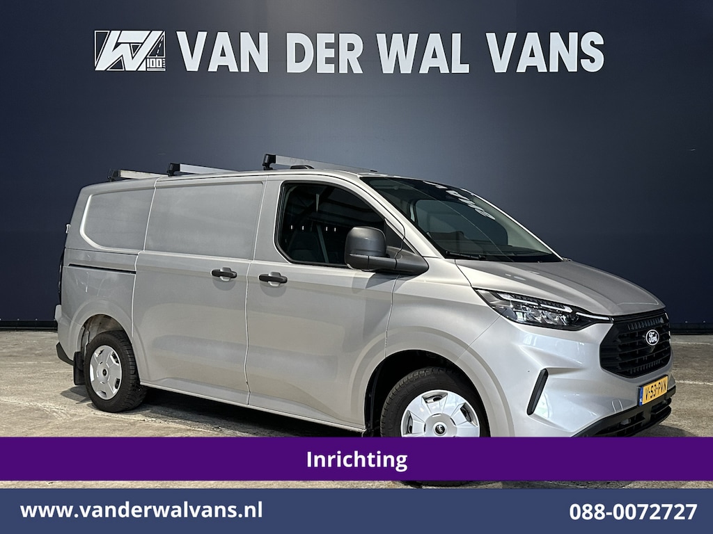 Ford Transit Custom 2.0 TDCI 150pk L1H1 Inrichting Euro6 Airco | Camera | LED | Apple Carplay | Cruisecontrol Android Auto, 2590kg Trekhaak, Verwarmde voorruit, Stoelverwarming, Parkeersensoren, Dakdragers, Bijrijdersbank