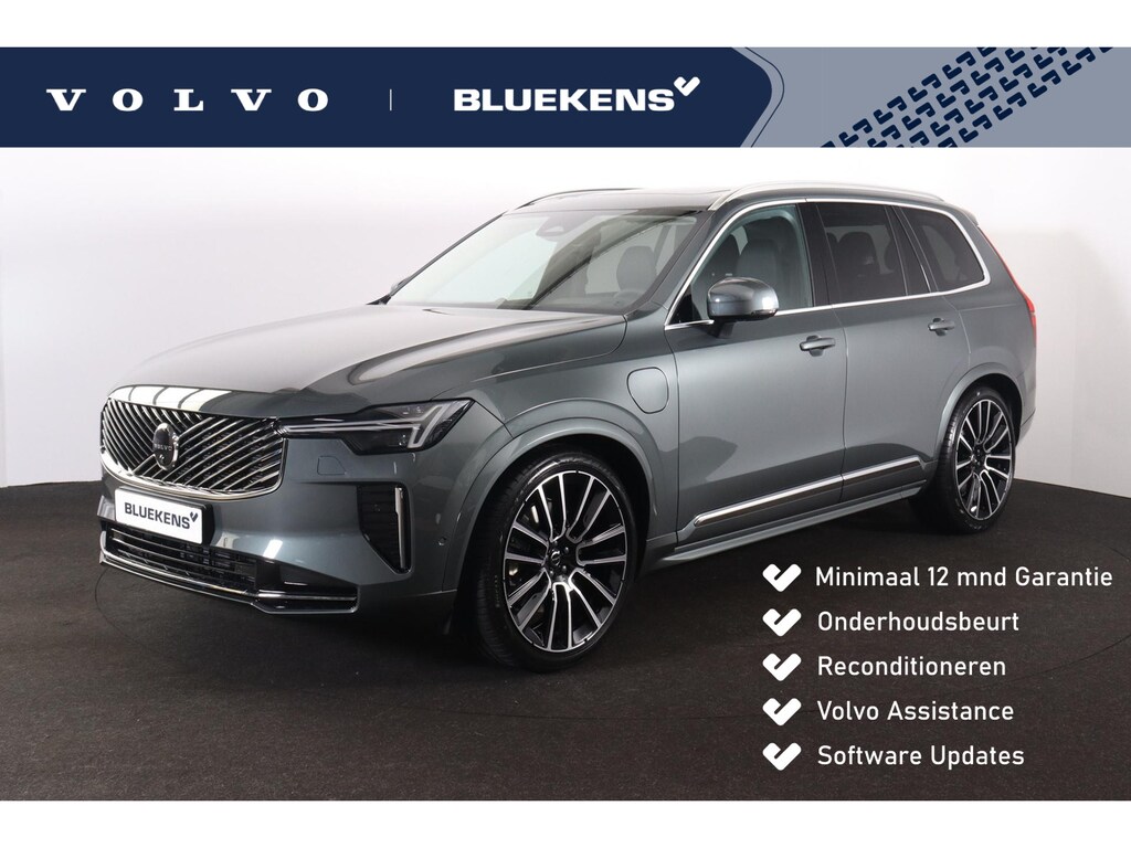 Volvo XC90 T8 Recharge AWD Ultra Dark Exec. Ed. - Luchtvering - Panorama/schuifdak - IntelliSafe Assist & Surround - 360º Camera - Bowers & Wilkins audio - Adaptieve LED koplampen - Verwarmde voorstoelen, stuur & achterbank - Parkeersensoren voor & achter - Elektr. bedienb. voorstoelen met geheugen - Geventileerde voorstoelen - Head up display - Draadloze tel. lader - Extra getint glas - 22' LMV