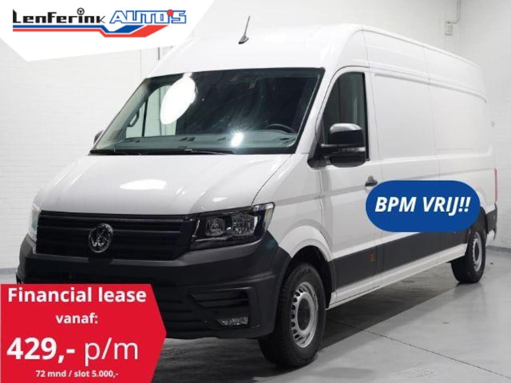 Volkswagen Crafter 2.0 TDI 140 pk L4H3 Airco, Cruise Control Geveerde Stoel, PDC V+A, 3-Zits, Nieuw ongebruikt