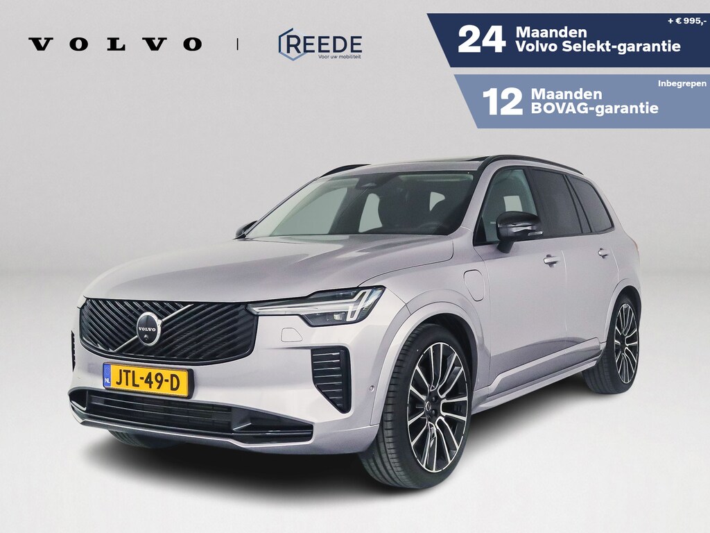 Volvo XC90 T8 Plug-in hybrid AWD Ultra Dark SOH 100% | Panoramadak | 360° camera | Bowers & Wilkins | Luchtvering | Stoelventilatie | Head-up Display | Trekhaak