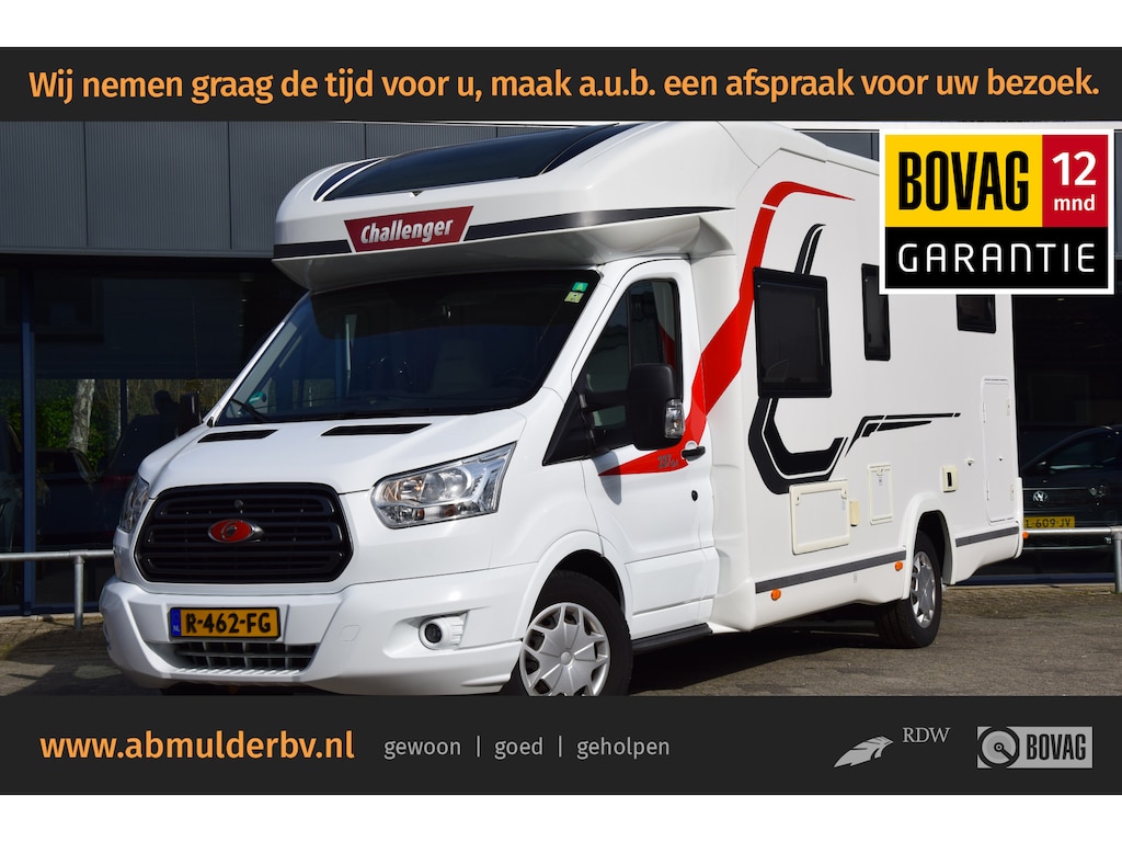 Challenger 287 GA | 170PK | 4 slaapplekken, 2x vast + hefbed | 4 Zitplaatsen | Douche & Toilet | Handgeschakeld (6 versnellingen) | Airco | NIeuwe APK | Complete historie | Cruise Control | Luifel | Parkeercamera |