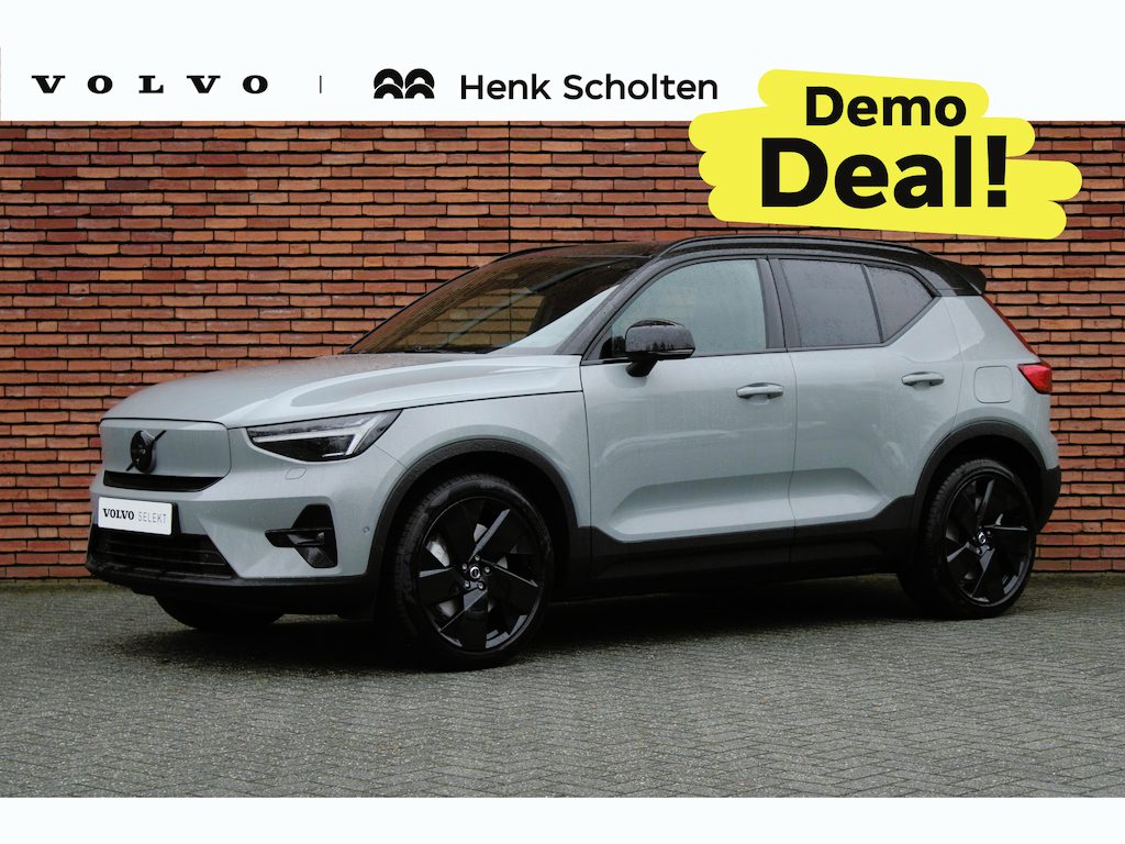 Volvo EX40 Single Motor Ext. Range Ultra Bl. Ed. Eur.| 82 kWh | Demo deal | Panoramisch schuif-/ kanteldak | Elektrische voorstoelen met geheugenfunctie | Harman Kardon | Extra getint glas | Stoel-/ stuurwielverwarming | Driver assist | 20 inch. lichtmetalen velgen | verwarmde achterbank