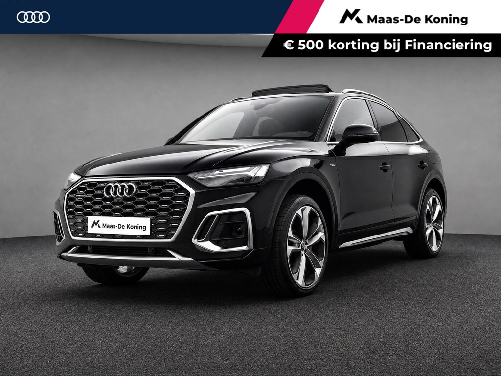 Audi Q5 Sportback 50 TFSIe 299pk S-tronic S edition · Camera · Panoramadak · Apple/Android Car Play · Navigatie · Elek. Achterklep · Stoelverwarming ·