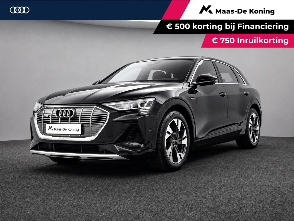 Audi E-tron 55 quattro 95 kWh 408pk S Edition · SOH 96,8% · Camera · Luchtvering · Afneembare Trekhaak · Head-Up Display · Elek. Achterklep · Stoelverwarming · 20"Velgen · EXTRA INRUILKORTING ·