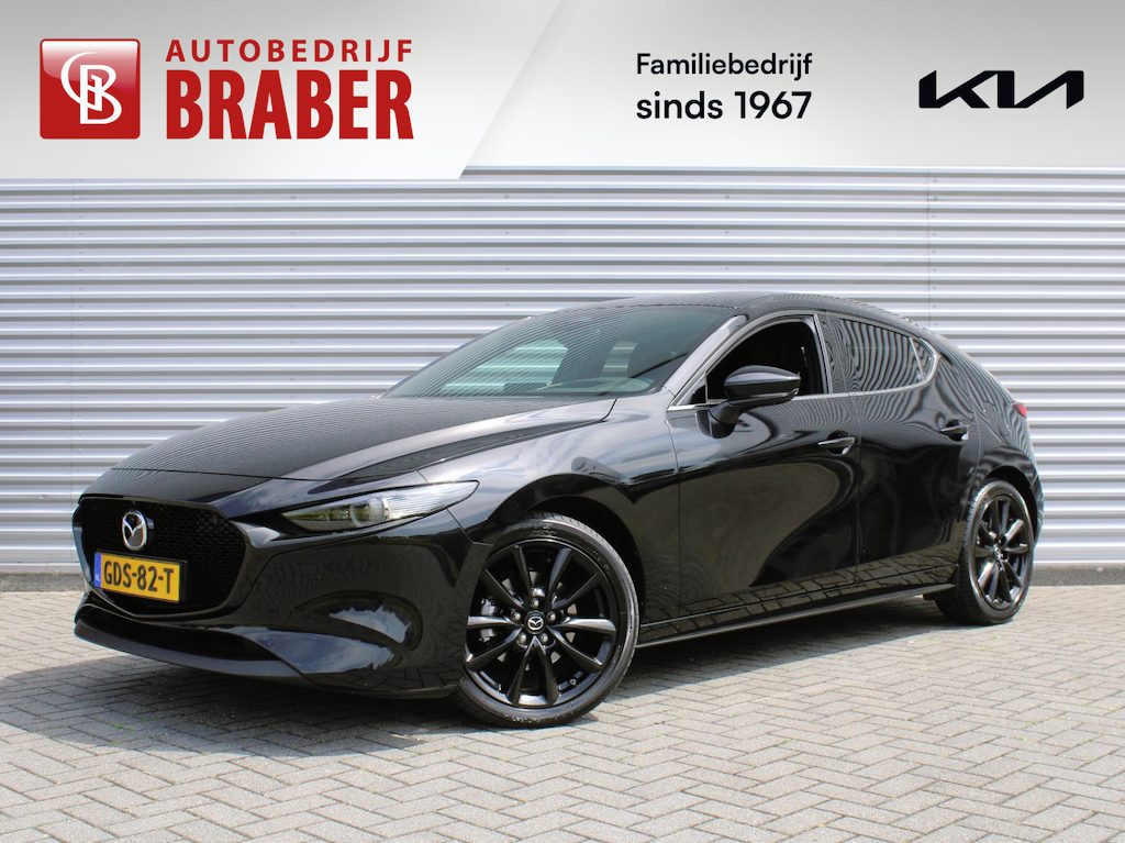 Mazda 3 2.0 e-SkyActiv-X M Hybrid 6MT 186PK Exclusive-line | Leder | Heads-Up Display | Keyless | Bose Audio | 360° Camera | Elek. stoelverstelling + geheugen | Navi |